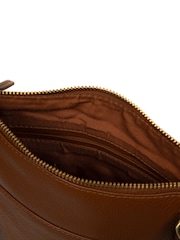 Pure Luxuries London Wren Leather Cross Body Brown Bag - Image 7 of 7