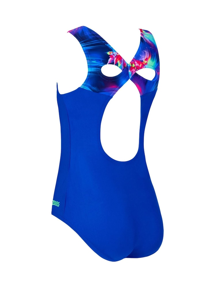 Zoggs Infinity Back Blue Swimsuit - Image 6 of 6 Zoggs Infinity Back Blue Swimsuit - Image 6 of 6