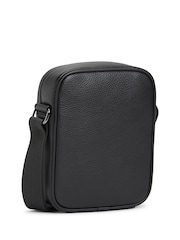 Tommy Hilfiger Black Pebble Grain Cross-Body Reporter Bag - Image 2 of 5