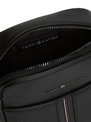 Tommy Hilfiger Black Pebble Grain Cross-Body Reporter Bag - Image 3 of 5
