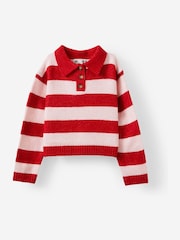 Cotton On White Knitted Polo Pullover - Image 1 of 2