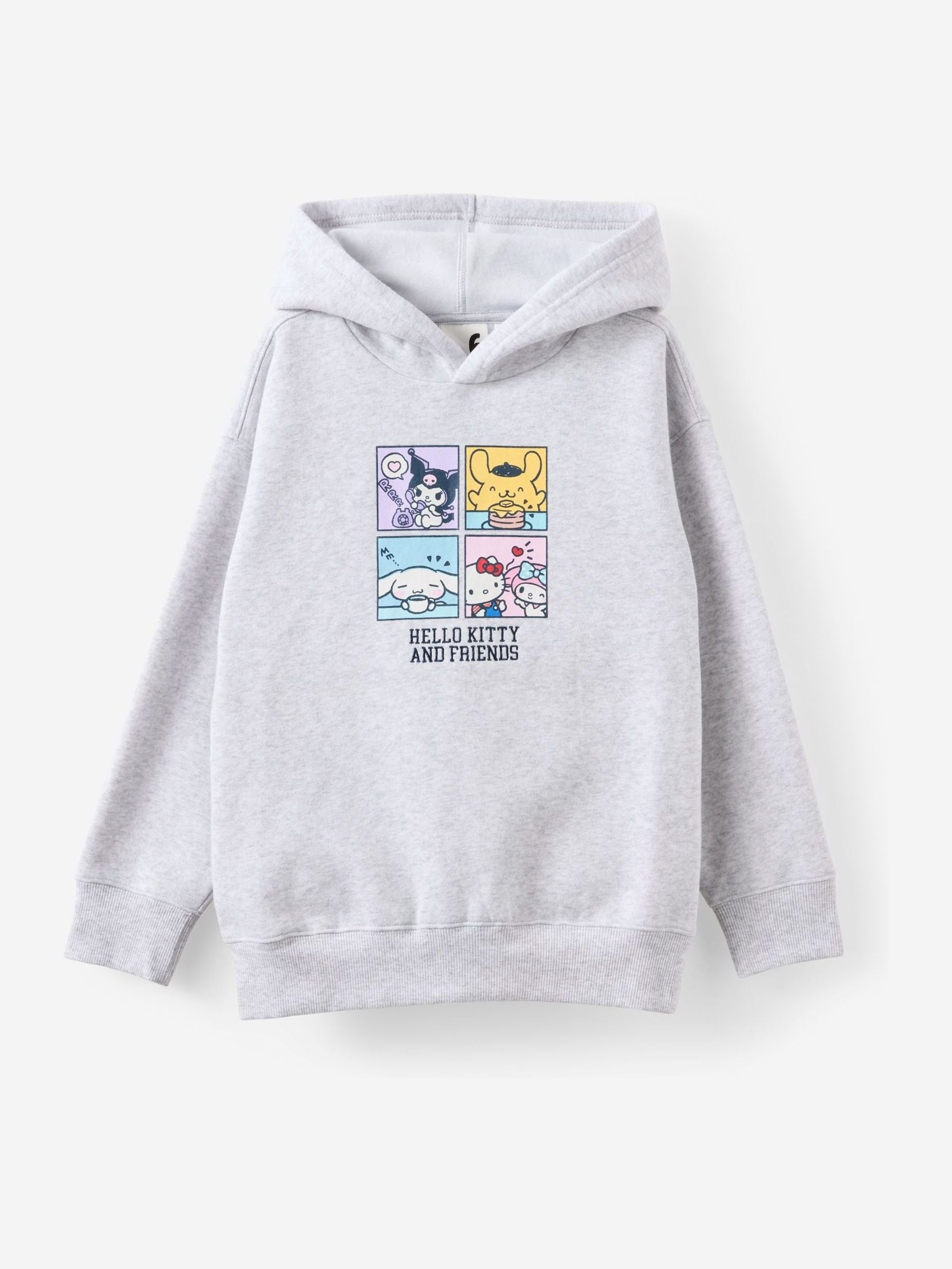 Felpa Con Cappuccio Hello Kitty Per Bambine - Carattere Originale, Taglia Unica