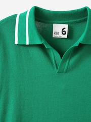 Cotton On Green Open Neck Polo Shirt - Image 3 of 3
