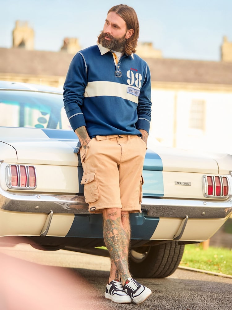 Joe Browns Blue Remarkable Rugby Shirt - Image 1 of 8 Joe Browns Blue Remarkable Rugby Shirt - Image 1 of 8