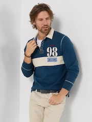 Joe Browns Blue Remarkable Rugby Shirt - Image 3 of 8