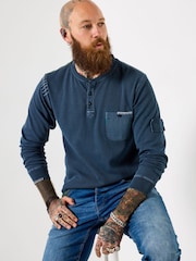 Joe Browns Wonderful Waffle Customised Henley T-Shirt - Bilde 3 av 8