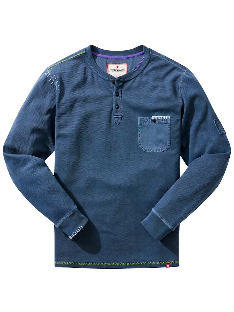 Joe Browns Wonderful Waffle Customised Henley T-Shirt - Bilde 8 av 8 Joe Browns Wonderful Waffle Customised Henley T-Shirt - Bilde 8 av 8