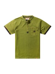 Joe Browns Green Carefree Customised Henley T-Shirt - Image 5 of 5