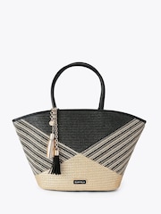 Carvela Brown/Black Elena Stripe Basket Bag - Image 1 of 4