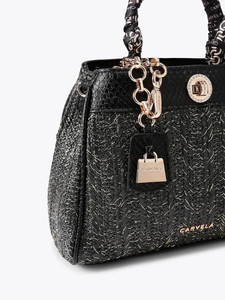 Carvela Black Sorrento Top Handle Bag - Image 5 of 5