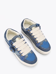 Kurt Geiger London Blue Southbank Tag Trainers - Image 3 of 5