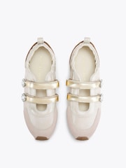 Kurt Geiger London White Islington Mary Jane Trainers - Image 3 of 5