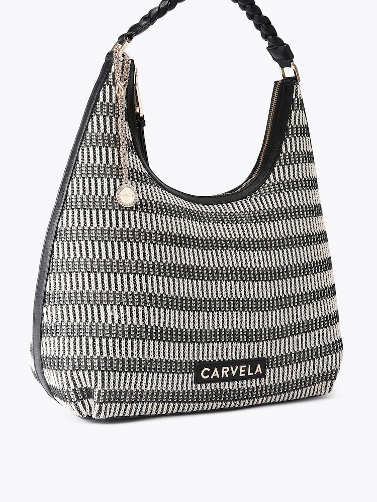Carvela Black Treccia Plait Tote Bag - Image 2 of 4