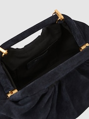 Reiss June Suede Cut-Out Handle Pouch Clutch Bag - Imagem 6 de 6