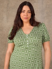 Live Unlimited Print Jersey Midaxi Dress - Image 4 of 5