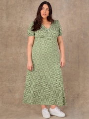 Live Unlimited Print Jersey Midaxi Dress - Image 5 of 5