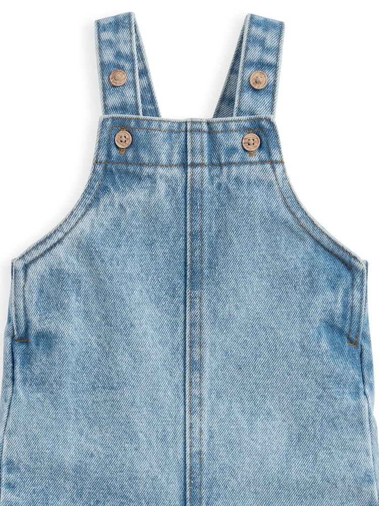 Mamas & Papas Blue Denim Dungarees - Image 3 of 3