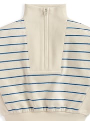 Mamas & Papas Blue Funnel Neck Jumper - Image 3 of 3