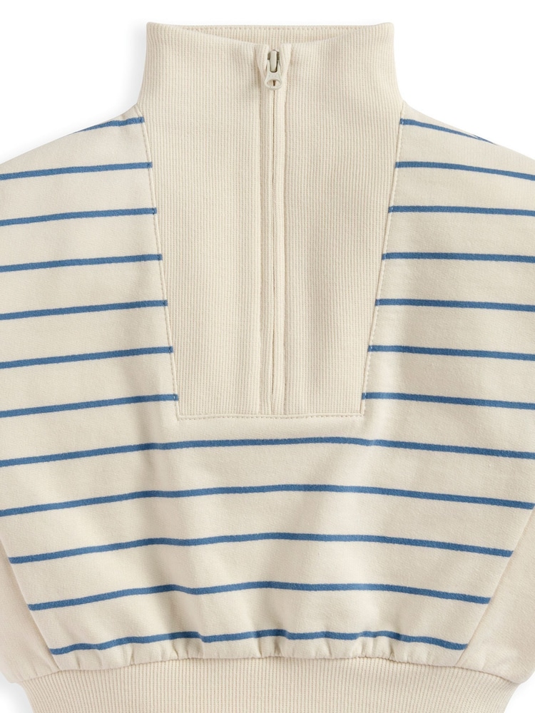 Mamas & Papas Blue Funnel Neck Jumper - Image 3 of 3