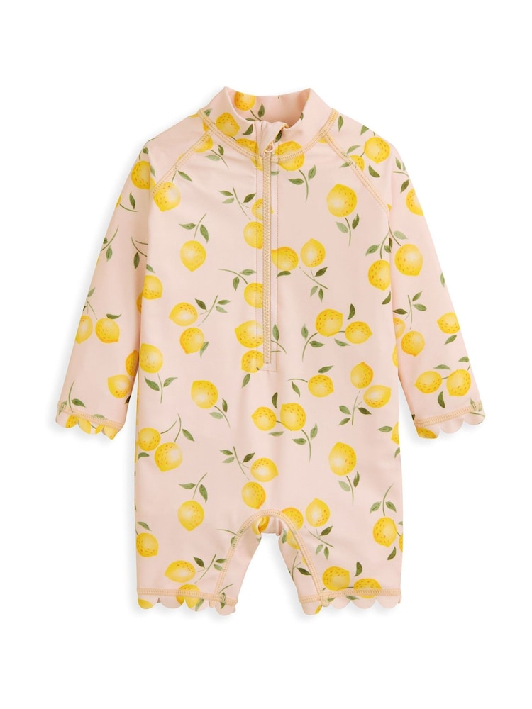 Mamas & Papas Pink Lemon Print Rashsuit - Image 2 of 3