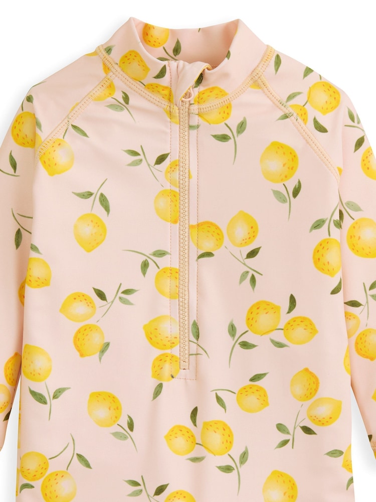 Mamas & Papas Pink Lemon Print Rashsuit - Image 3 of 3