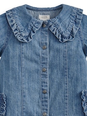 Mamas & Papas Blue Denim Shirt Dress - Image 3 of 5