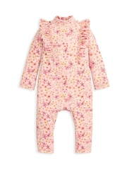 Mamas & Papas Pink Floral Long Sleeve Rashsuit - Image 2 of 3