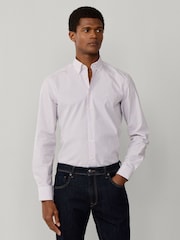 Hackett Red Classic Fit City Tattersall Poplin Shirt - Image 2 of 8