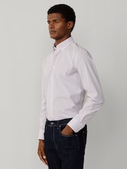 Hackett Red Classic Fit City Tattersall Poplin Shirt - Image 4 of 8
