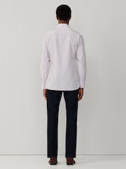 Hackett Red Classic Fit City Tattersall Poplin Shirt - Image 5 of 8