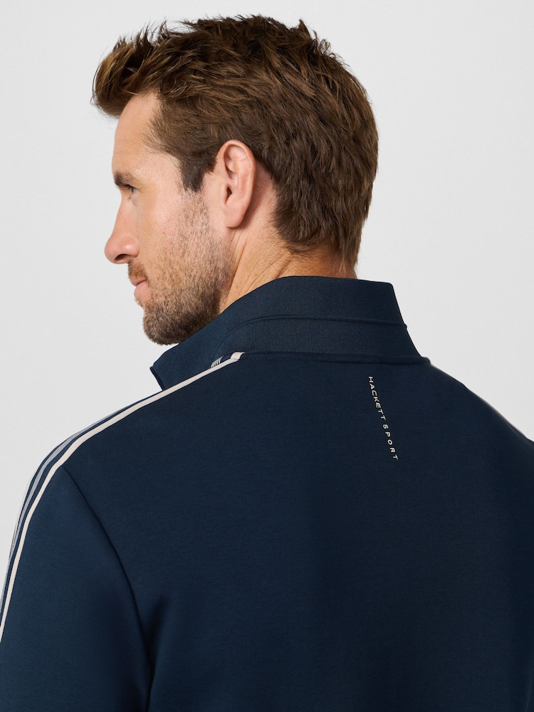 Hackett Tape Track Sweatshirt med lynlås - Billede 8 af 8
