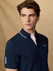 Hackett Classic Fit Short Sleeve Back Sash Polo Shirt - Bild 8 von 8