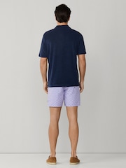 Hackett Blue Towelling Short Sleeve Polo Shirt - Image 5 of 9