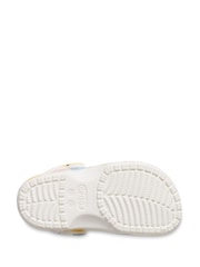 Crocs White Classic Graphic Clogs - Image 3 of 4
