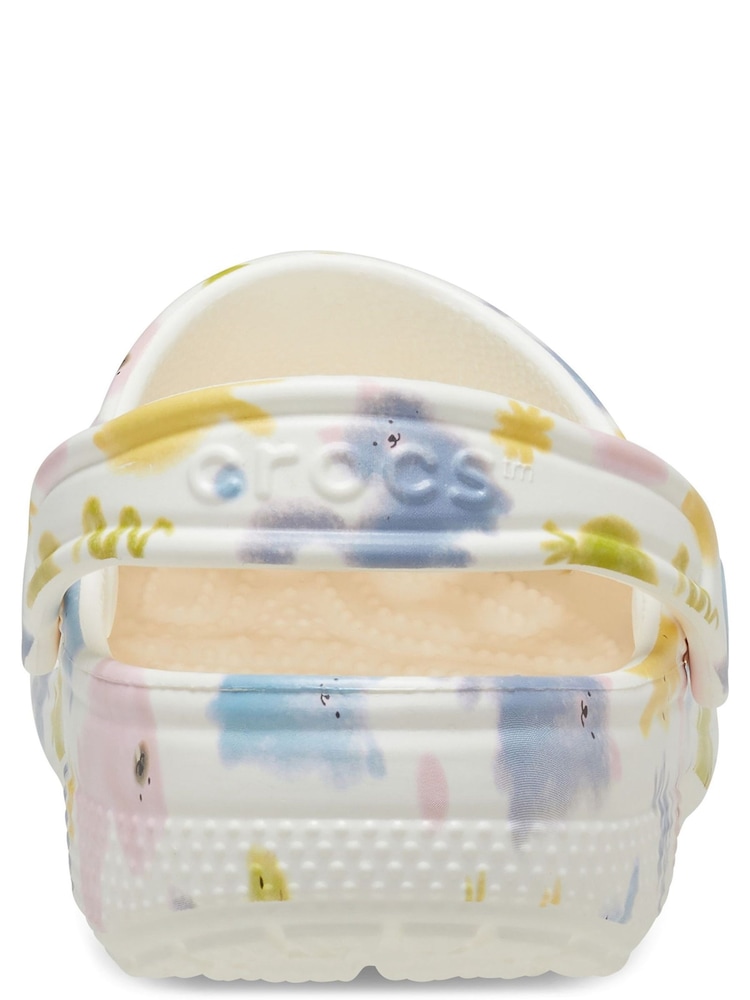 Crocs White Classic Graphic Clogs - Image 4 of 4