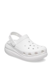 Crocs White Classic Crush Clogs - Image 2 of 4