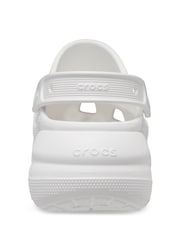Crocs White Classic Crush Clogs - Image 3 of 4