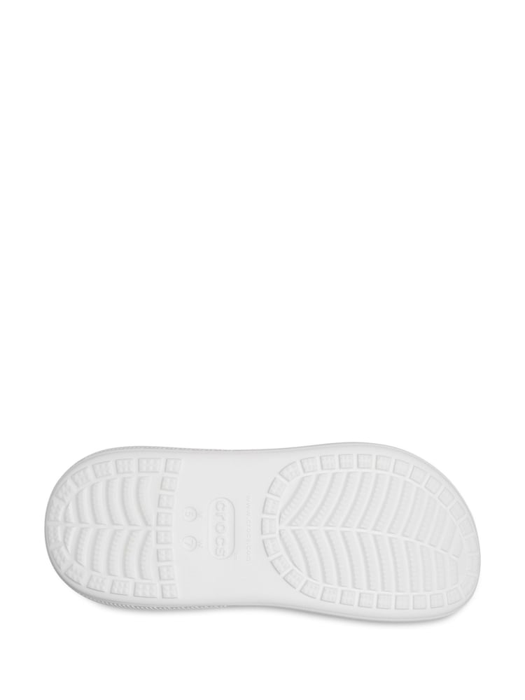 Crocs White Classic Crush Clogs - Image 4 of 4