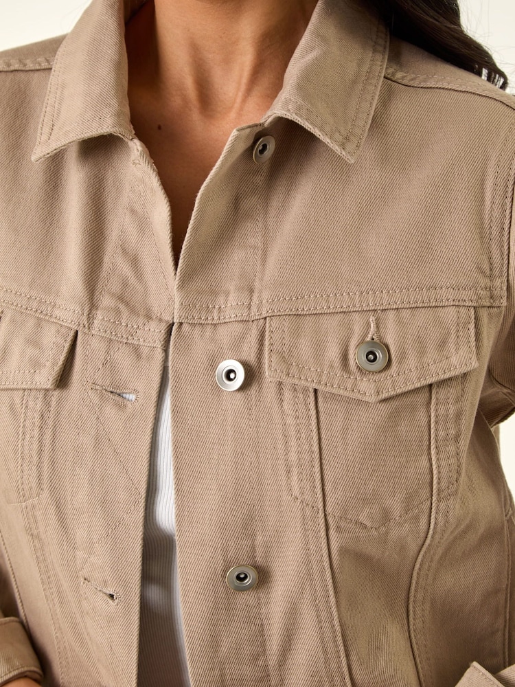Roman Natural Bleached Denim Jacket - Image 5 of 5