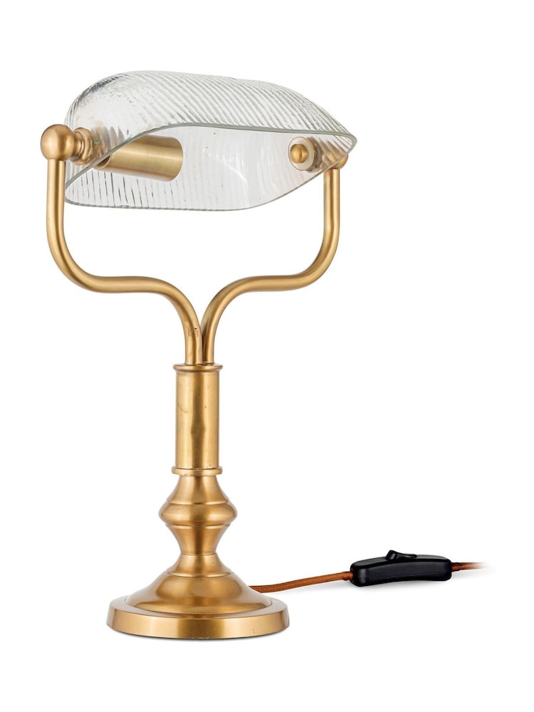 Nkuku Antique Brass Ulani Vintage Desk Lamp - Image 8 of 8 Nkuku Antique Brass Ulani Vintage Desk Lamp - Image 8 of 8
