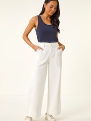 Roman White Petite Pocket Stretch Jeans - Image 2 of 5