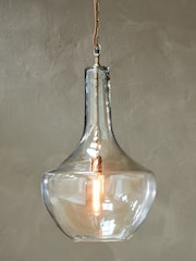 Nkuku Clear Agatarla Glass Pendant - Image 1 of 3