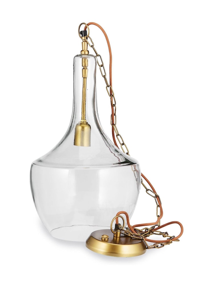 Nkuku Clear Agatarla Glass Pendant - Image 3 of 3 Nkuku Clear Agatarla Glass Pendant - Image 3 of 3