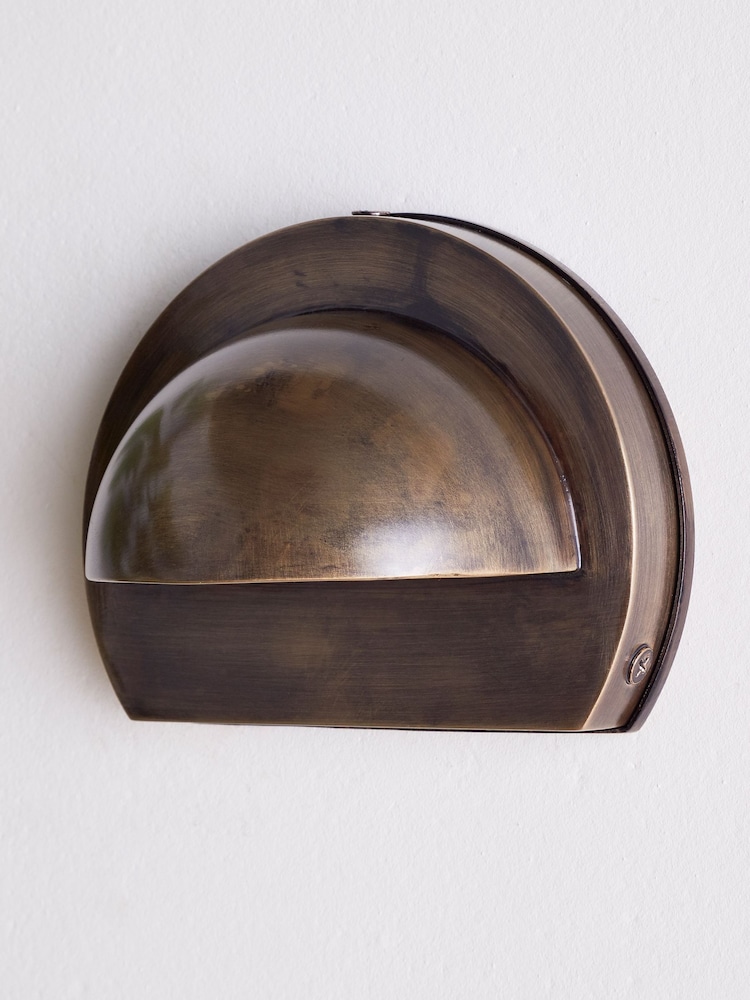 Nkuku Antique Brass Datu Outdoor Wall Lamp - Image 1 of 5
