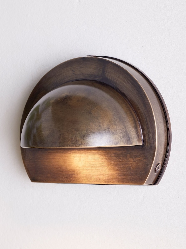 Nkuku Antique Brass Datu Outdoor Wall Lamp - Image 2 of 5
