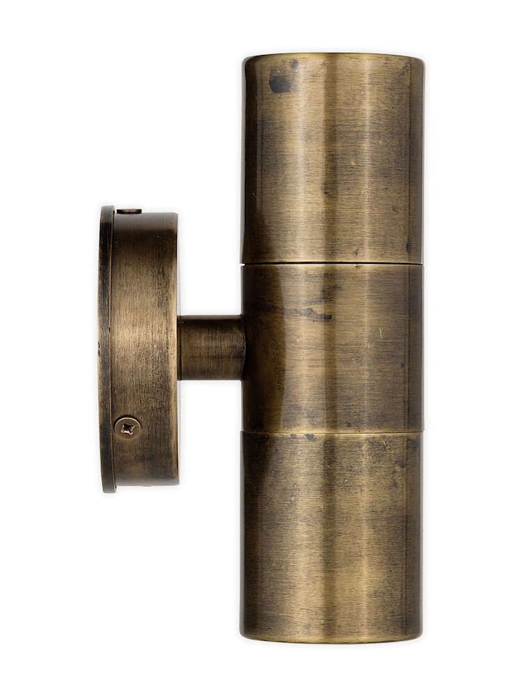 Nkuku Antique Brass Vitla Outdoor Wall Lamp - Image 4 of 4 Nkuku Antique Brass Vitla Outdoor Wall Lamp - Image 4 of 4