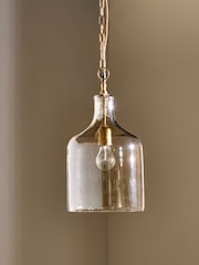 Nkuku Lustre Kalsi Glass Pendant Ceiling Light - Image 1 of 5