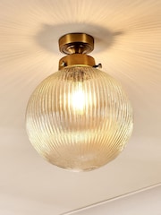 Nkuku Antique Brass Konnie Bathroom Ceiling Light - Image 2 of 3