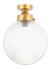 Nkuku Antique Brass Konnie Bathroom Ceiling Light - Image 3 of 3