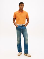 Tommy Hilfiger Orange 1985 Regular Fit Pique Polo Shirt - Image 2 of 5